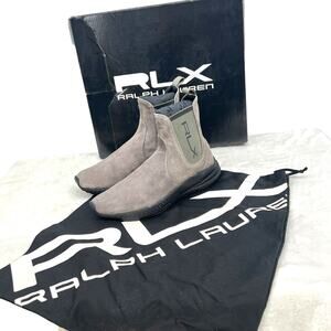 RALPH LAUREN RLX Men's Gray Suede Sock Sneaker Boots 5.5D NIB Dustbag Box